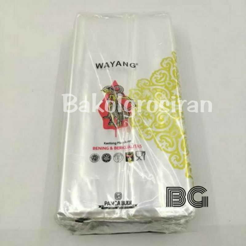 Plastik PP Bening Wayang 3KG ( 22x40 )