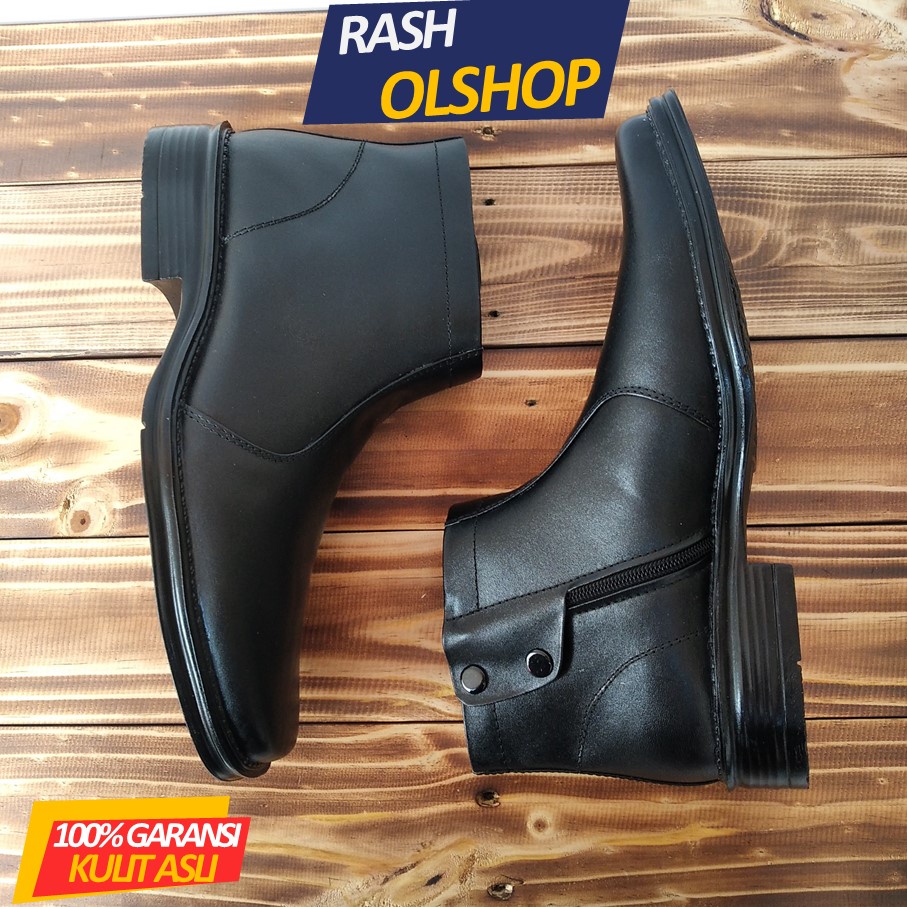 Sepatu PDH boots pria kulit asli sepatu boots pria