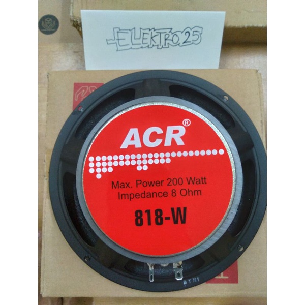 SPEAKER ACR 8 inch 818-W ACR WOOFER 200 Watt