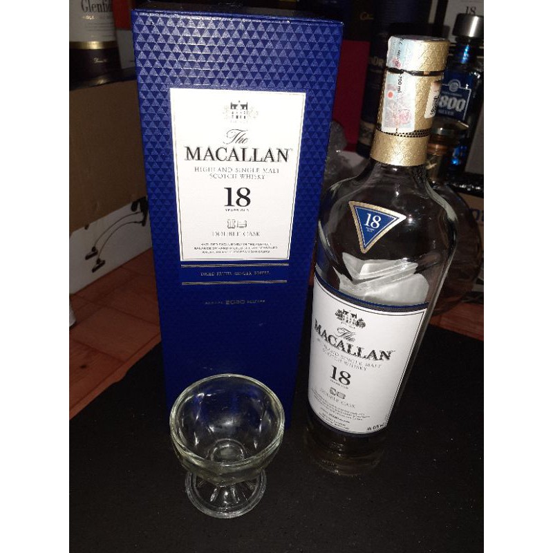 Botol bekas miras Macallan18 Double Cask