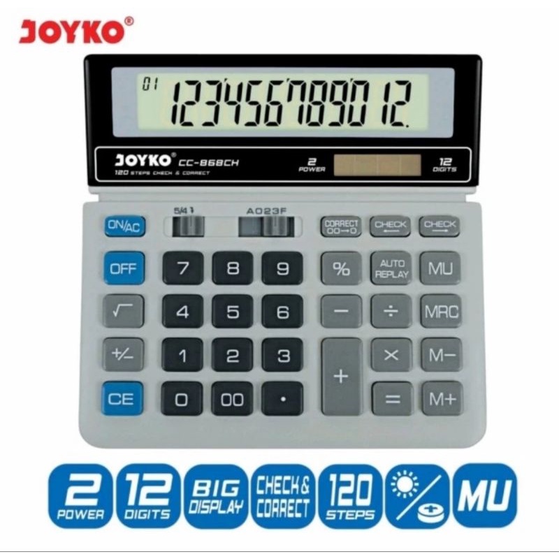 Kalkulator JOYKO CC 868CH Calculator Check Correct Cek Ulang 868 CH