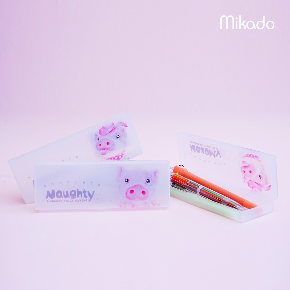 

Languo Pencil case Box Naughty Pig / Kotak pensil