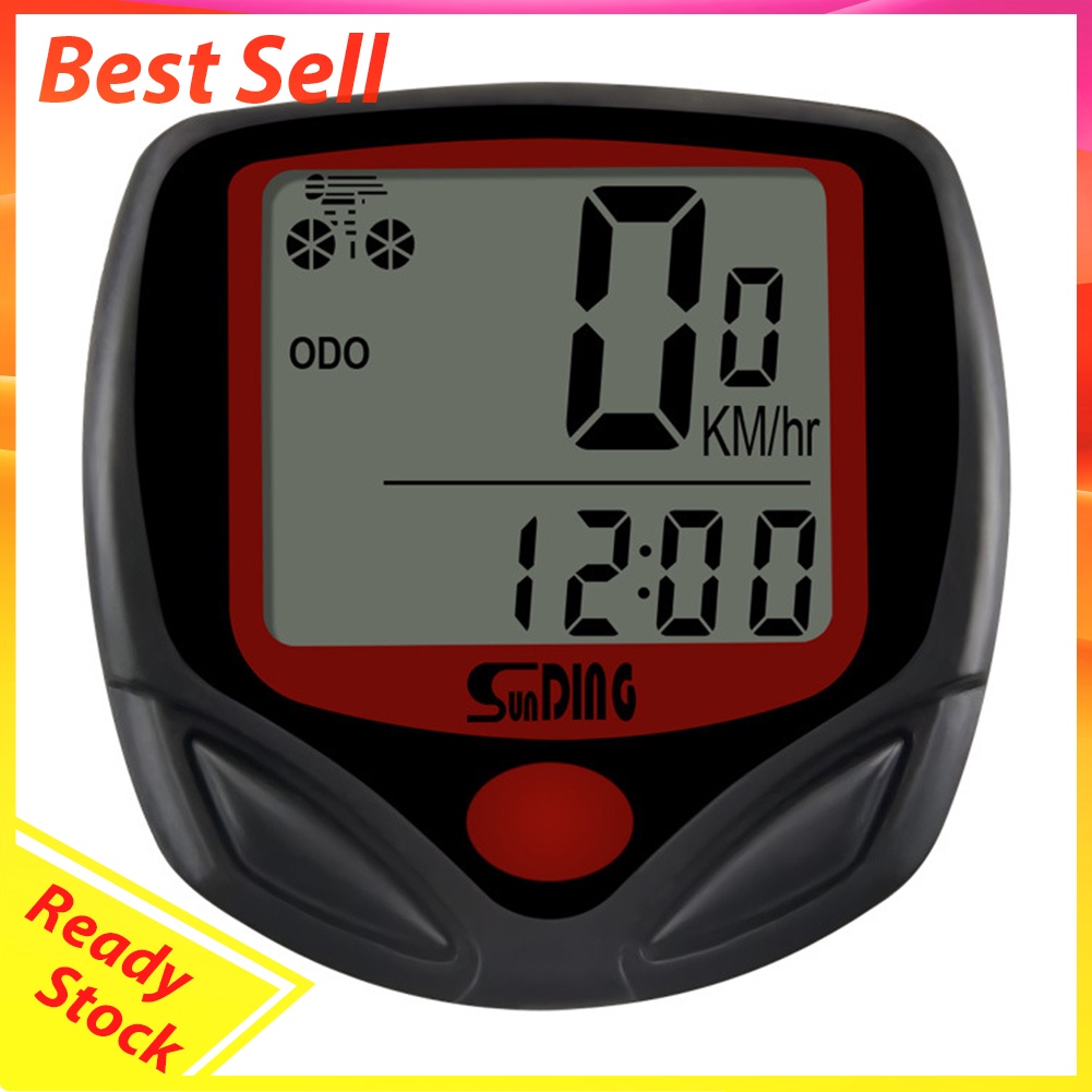 SunDing Bicycle Wired Computers Speedometer Waterproof Cycling Odometer