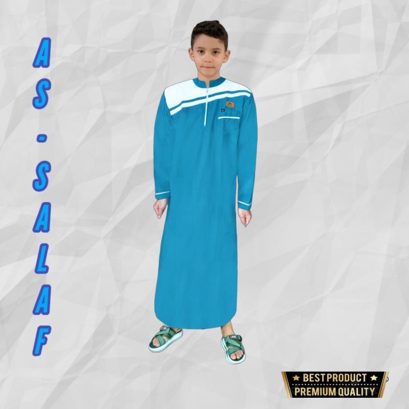 AS-SALAF/jubah anak laki laki/gamis pakistan anak TK,SD,SMP usia 1-14 tahun