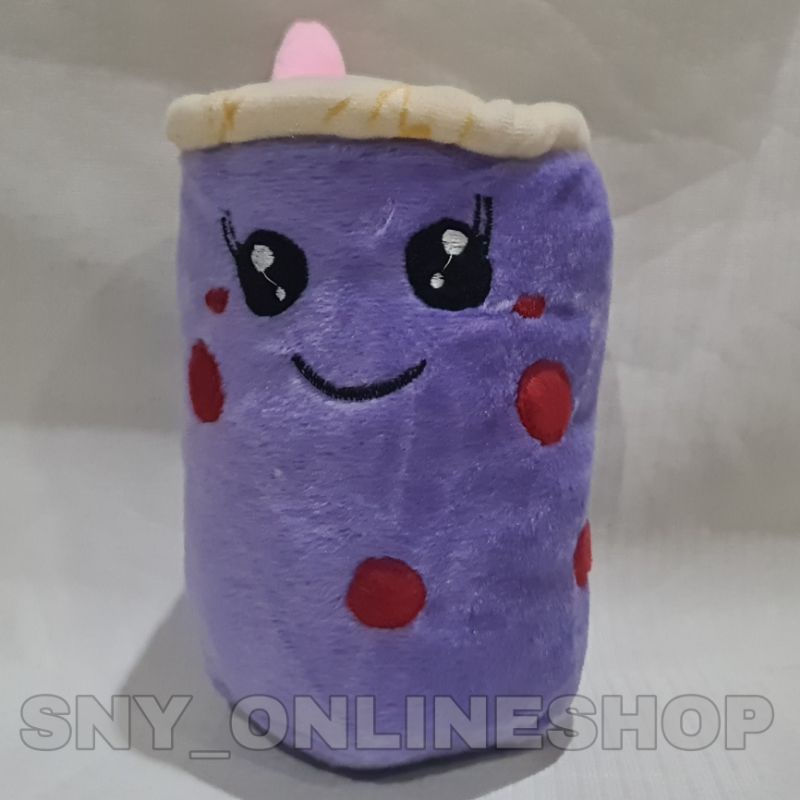 Boneka Boba / Minuman Boba / Bantal Boba Ungu 25cm S - 2
