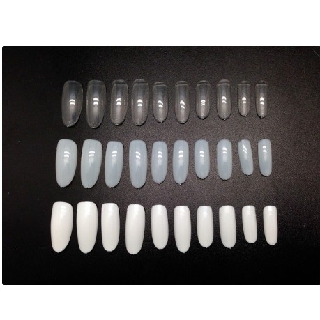 Oval Shape Fake Nails Full Cover 500pcs / kuku palsu oval besar full 1 SET