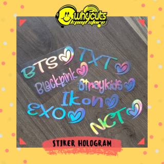  Stiker  hologram  CUSTOM KPop BTS NCT EXO  STRAYKIDS DAY6 