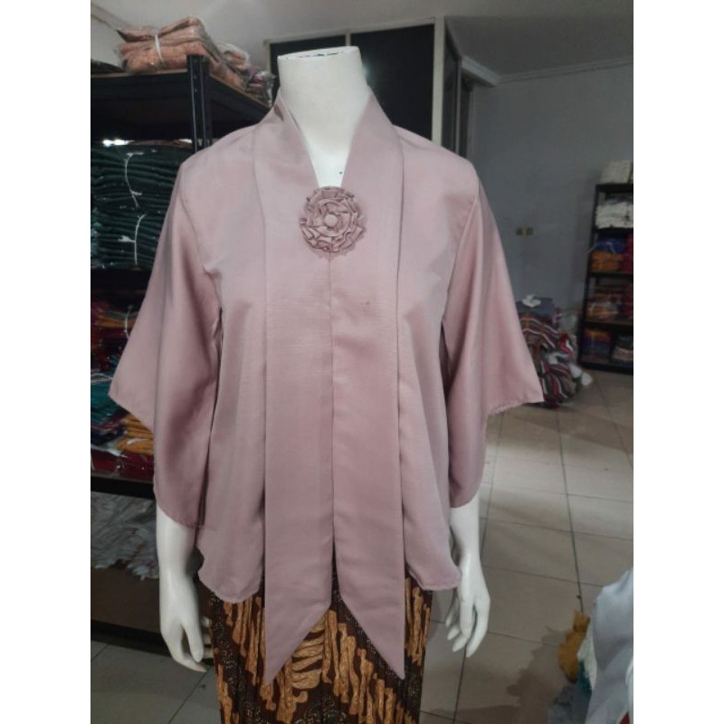 Kebaya Floy KIMONO BALOTELLI std-jumbo KeroncongBusana-Hazelnut