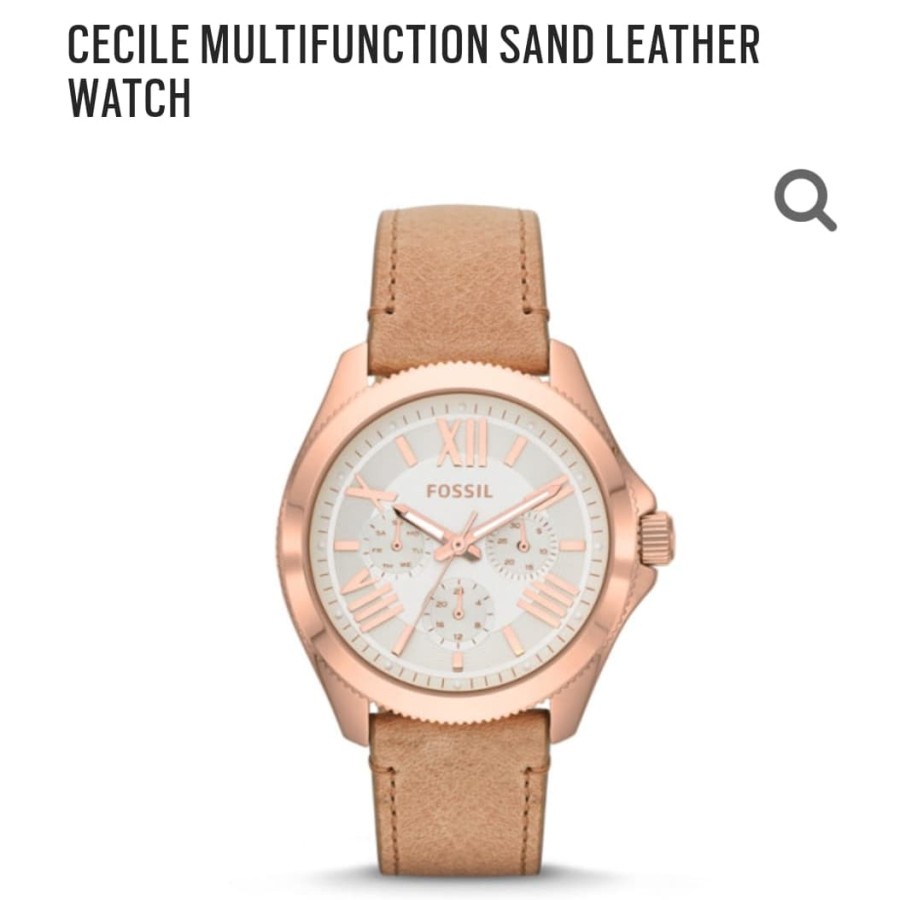 Diskon Jam Tangan Wanita Fossil AM4532 - AM 4532 Baterai Strap Leather Jam Tangan Wanita Formal Best