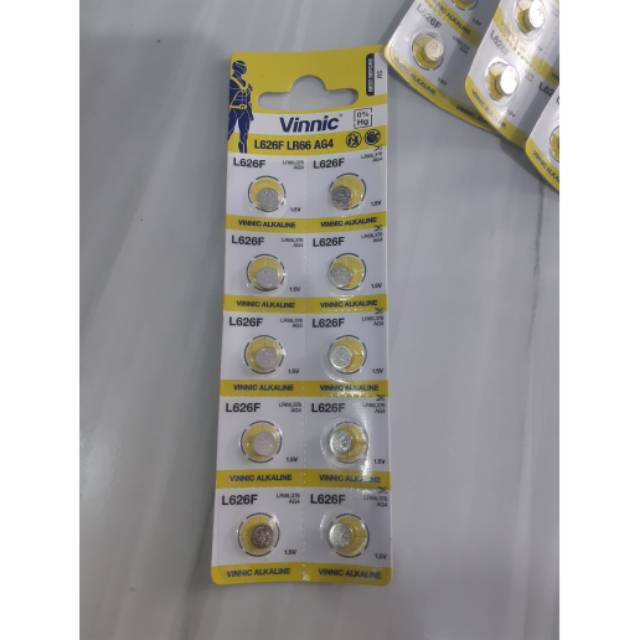 BATERAI JAM VINNIC 626 L626F LR66 AG4