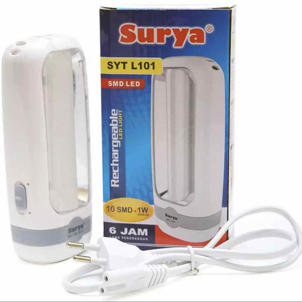 Surya SYT L101 Senter LED Super Terang / Lampu Emergency 2 in 1 Rechargeable