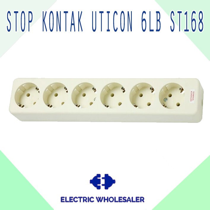 STOP KONTAK UTICON 6 LUBANG ST168