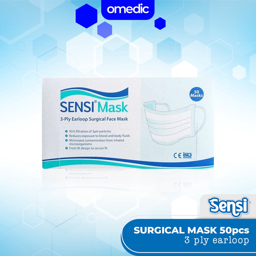 Jual Sensi Masker Earloop Surgical Face Mask Masker Kesehatan Masker ...