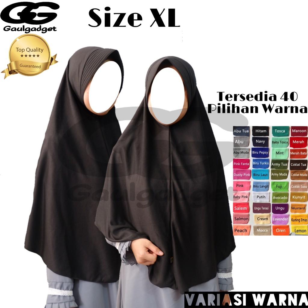 Jilbab Instan Kaos Pet Antem Size XL