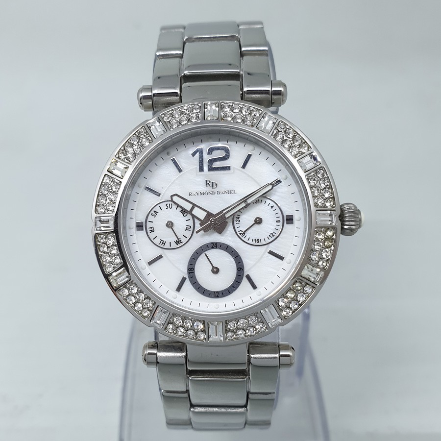 Raymond Daniel RD216 Silver White Jam Tangan Wanita Original