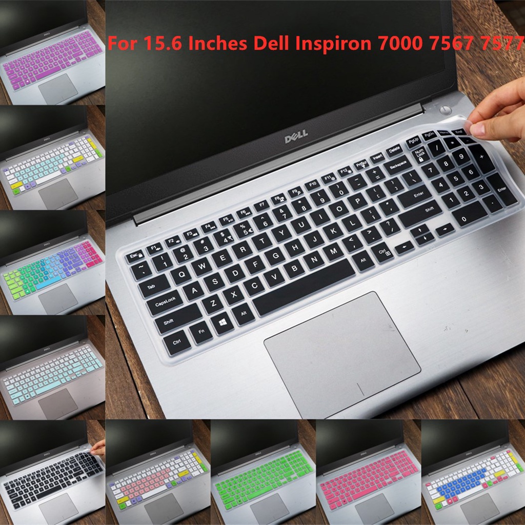 For 15.6 Inches 7000 7567 7577 Soft Ultra-thin Silicone Laptop Keyboard Cover Protector