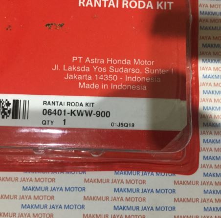 (Gear Paket) Gearset Revo Fit (KWW) AHM (Asli Honda)