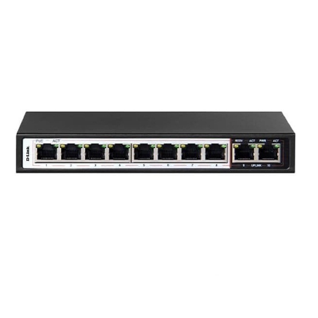 D-Link DGS-F1010P-E 8 Port Gigabit PoE