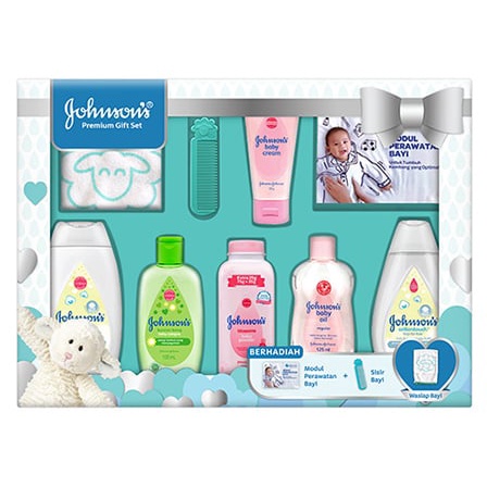 ♥BabyYank♥ JOHNSONS BABY PREMIUM GIFT SET - JOHNSONS BABY STARTER KIT BABY GIFT SET - PAKET KADO BAYI