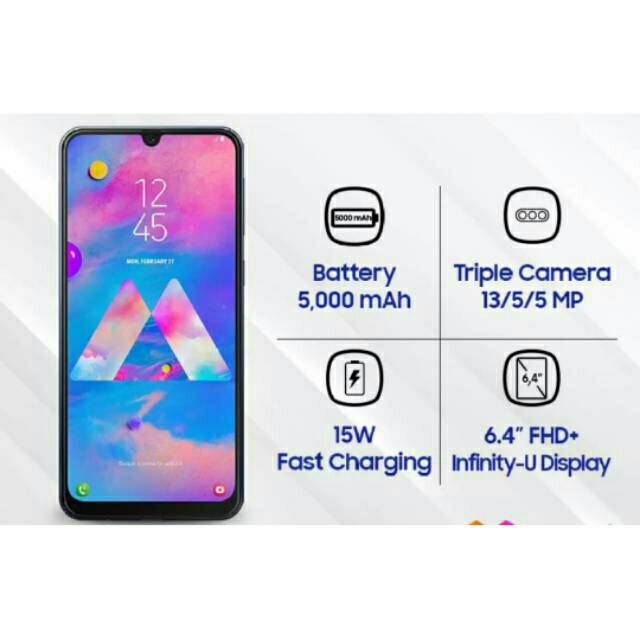 SAMSUNG Galaxy M30 4GB / 64GB Garansi Resmi SEIN | Shopee Indonesia