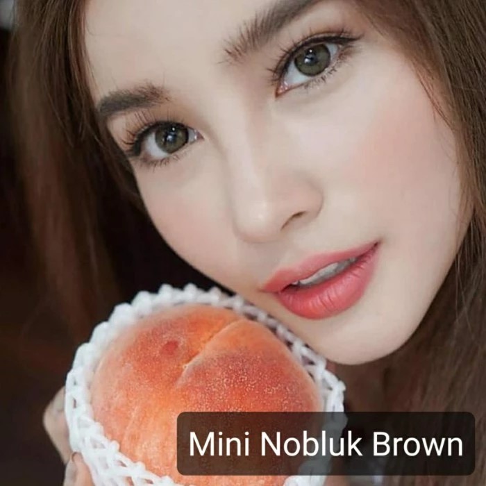 SOFTLENS MINI NOBLUK BROWN/COKLAT. NORMAL/MINUS (0 s/d -8.00).Dia.14mm DREAMCOLOR/ MADE IN KOREA