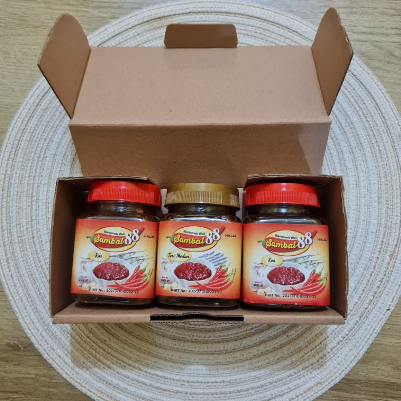 

Sambal kemasan oleh2 200 gram isi 3 Botol