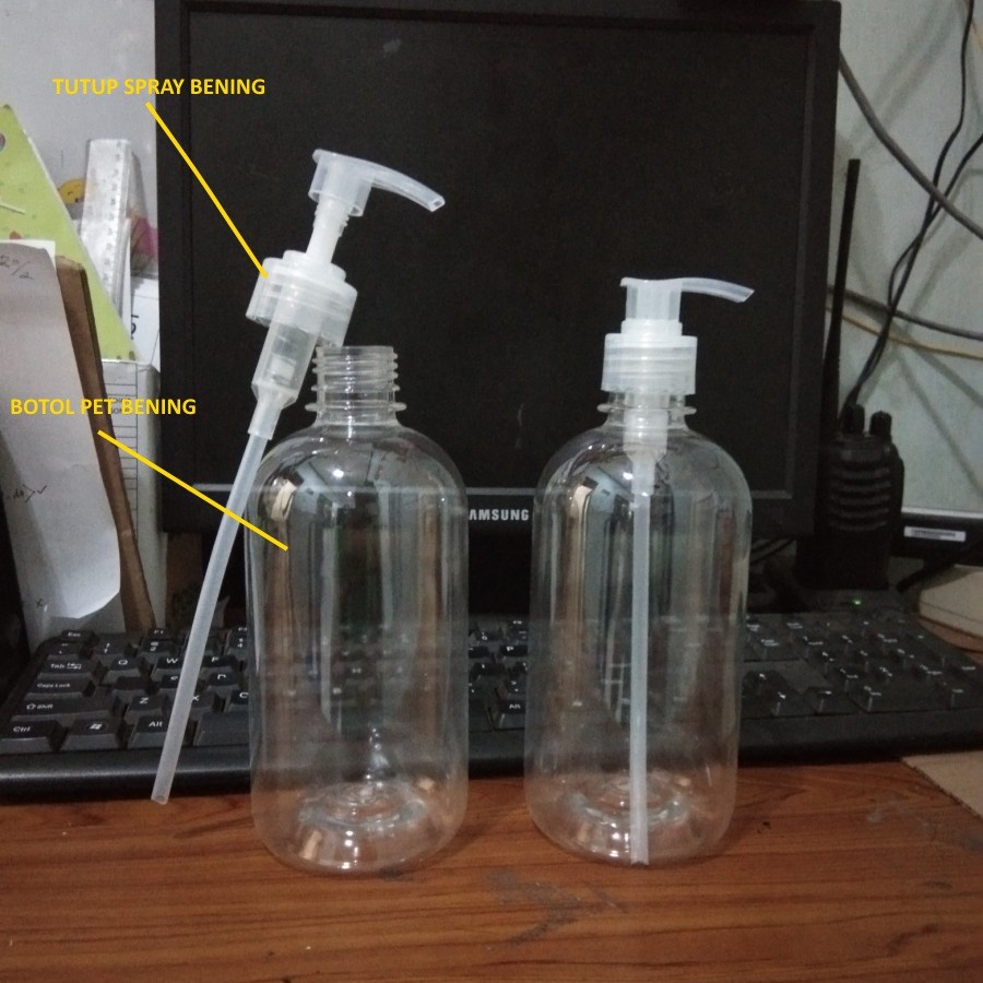 Botol Sabun Cair 500 ml Tutup Pump Botol Pump