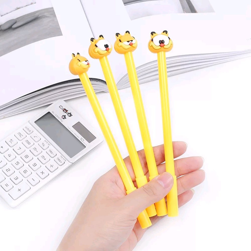 

P39 Pen Pulpen Garfield Pena Ballpoint Bolpoin Kuning Lucu Unik