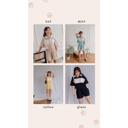 IWEARGRACIE X TIFF - EUN BI SET / SETELAN WANITA / SETELAN CELANA PENDEK WANITA