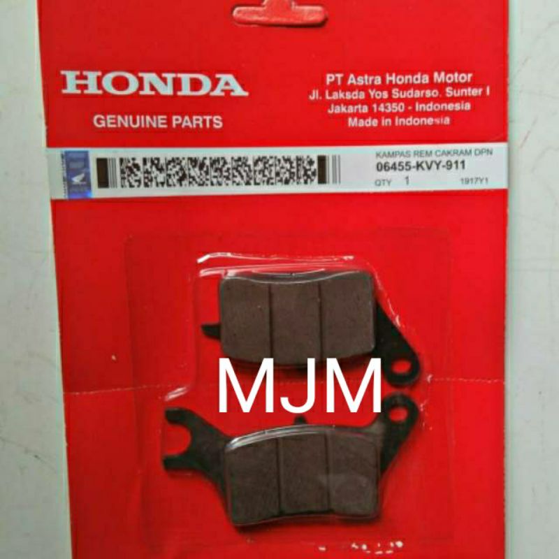 KAMPAS REM DEPAN/HONDA BEAT KARBU/SPACY KARBU/SCOOPY KARBU/VARIO KARBU/ORI HONDA