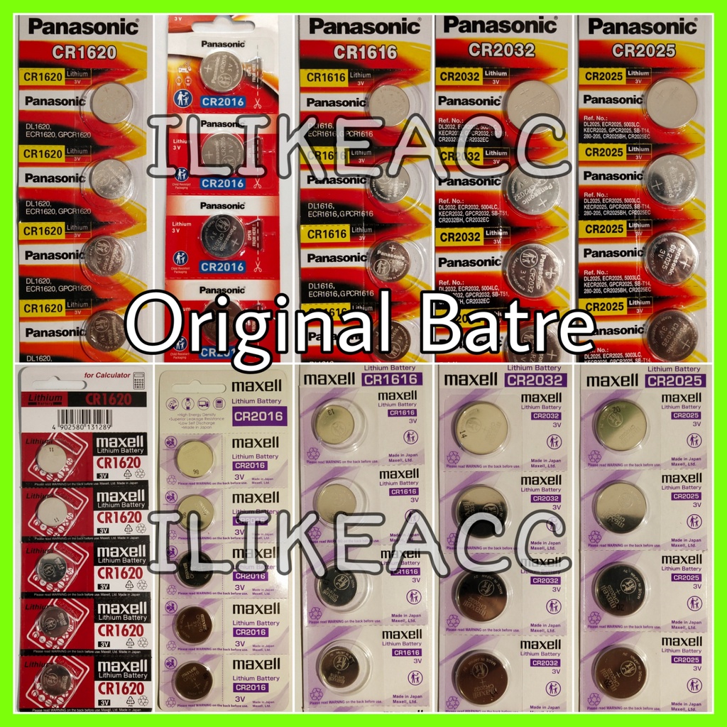Baterai Batre Battery Remote Kunci Mobil Honda Brio Mobilio Jazz BRV CRV City CR1616 CR1620 CR2016 C