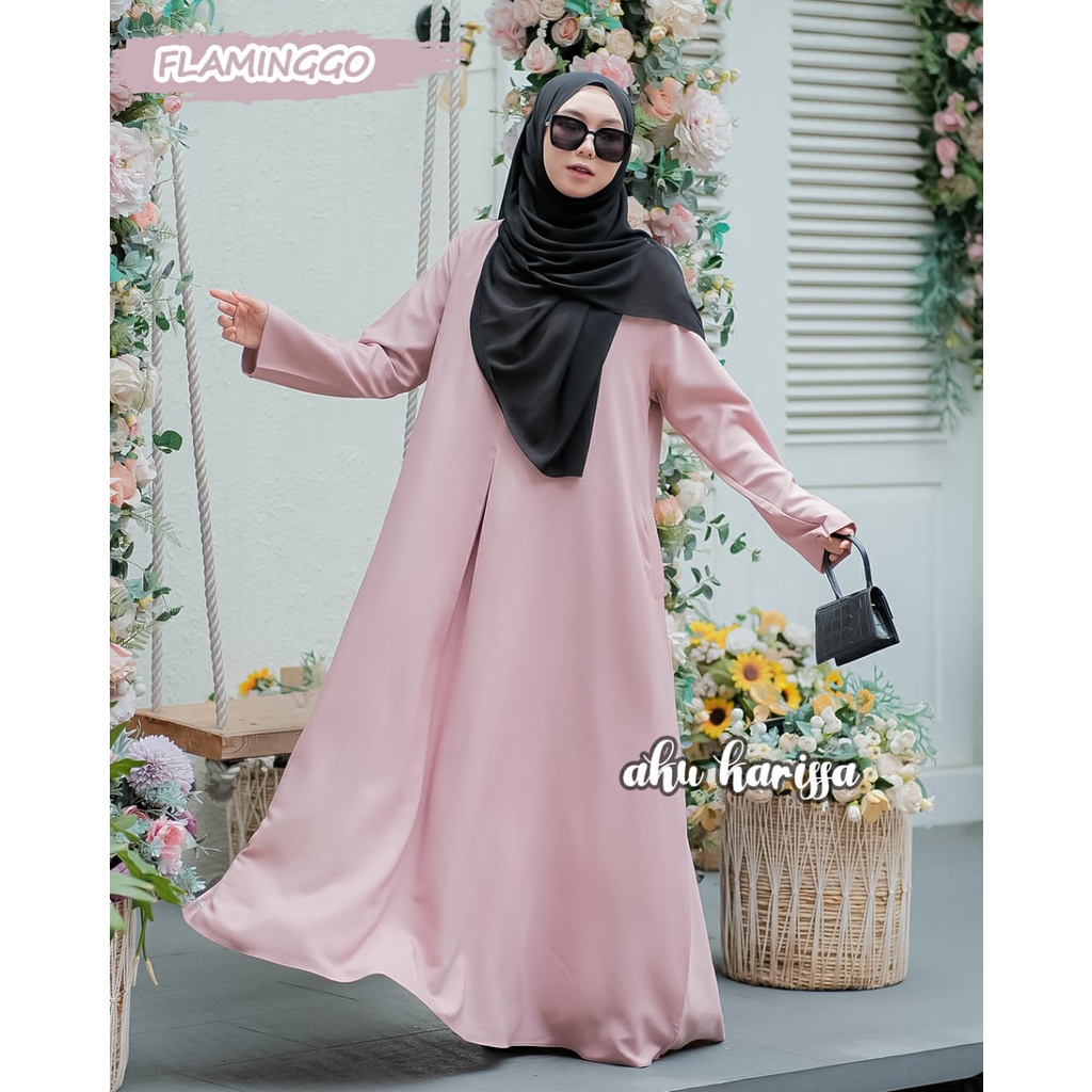 ABAYA SET KHIMAR NURFA SYAFIQAH ALMINETHA FATIA AKU KARISSA ORIGINAL BERLABEL terbaru modis remaja wanita muslimah terbaru