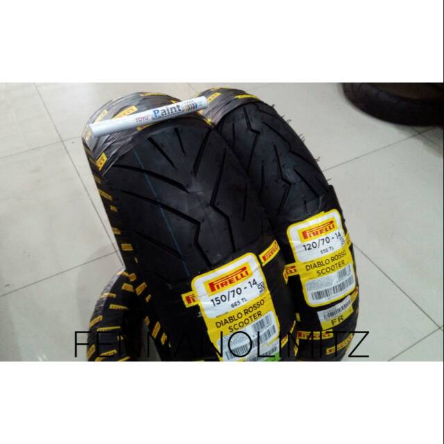 Ban Pirelli Diablo Rosso Scooter Depan Belakang Aerox 155 Spidol Toyo.