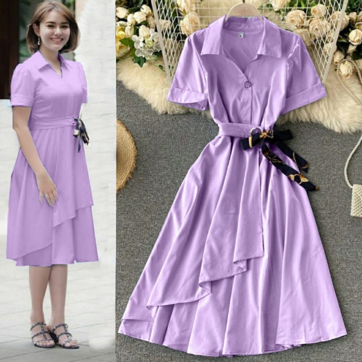 FWG - DRESS AMANDA / DRESS WANITA / DRESS KOREA / PAKAIAN WANITA DRES / DRESS / BAJU KONDANGAN