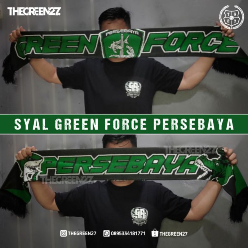 SYAL PERSEBAYA LIMITED-GREEN FORCE HITAM