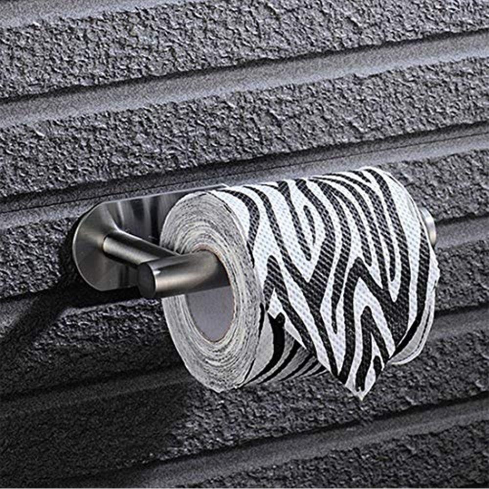 TOP Toilet Roll Holder Modern Seamless Adhesive Hook Tanpa Bor Rak Penyimpanan Tempel Dinding