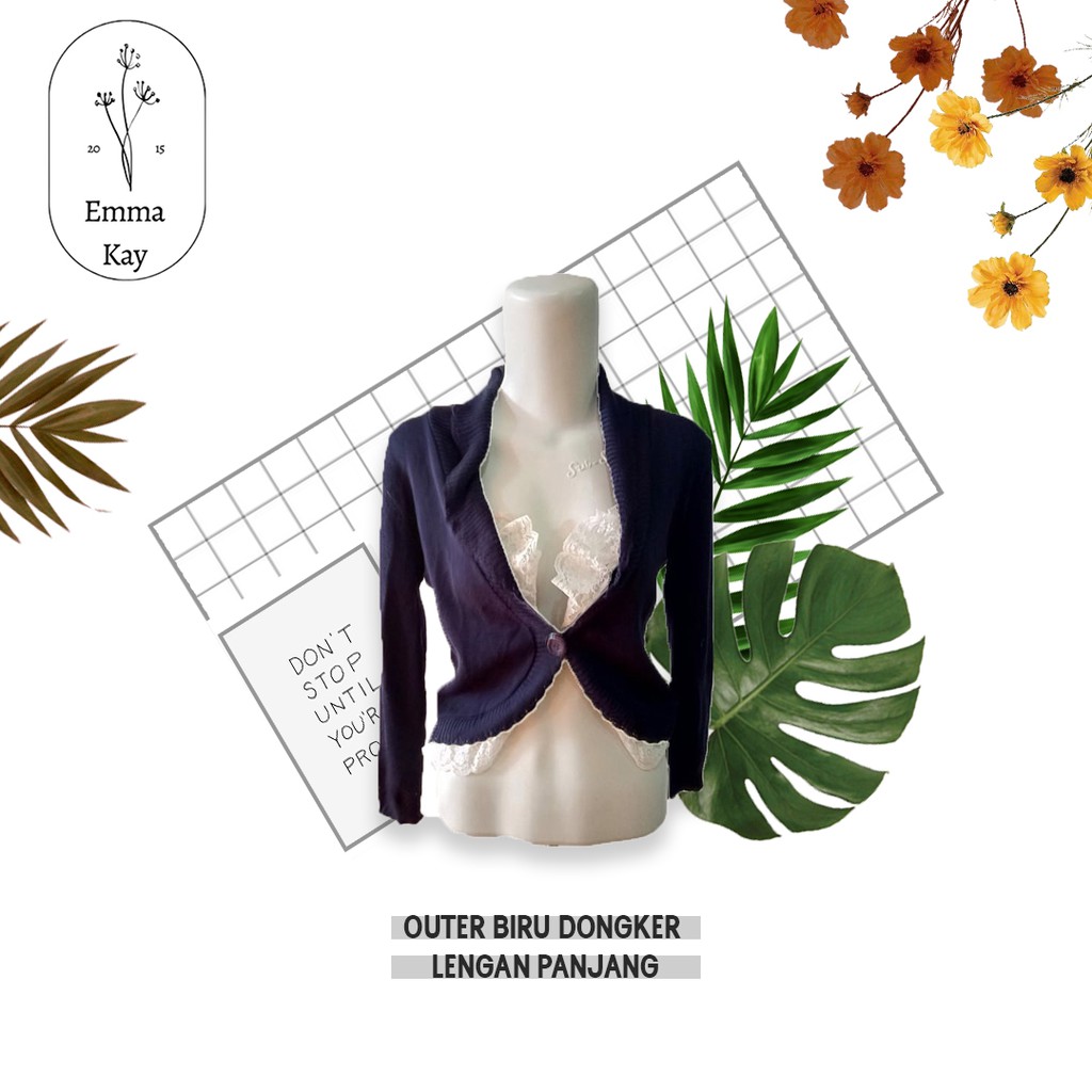 LSB04 OUTER BIRU DONGKER LENGAN PANJANG