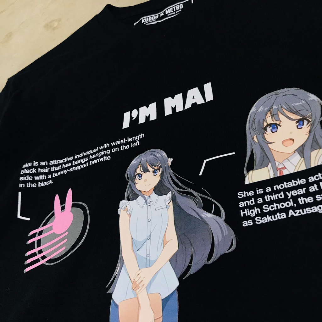 Tshirt I'm Sakurajima Mai Anime Manga Bunny Senpai Seishun Buta Yarou Premium Unisex