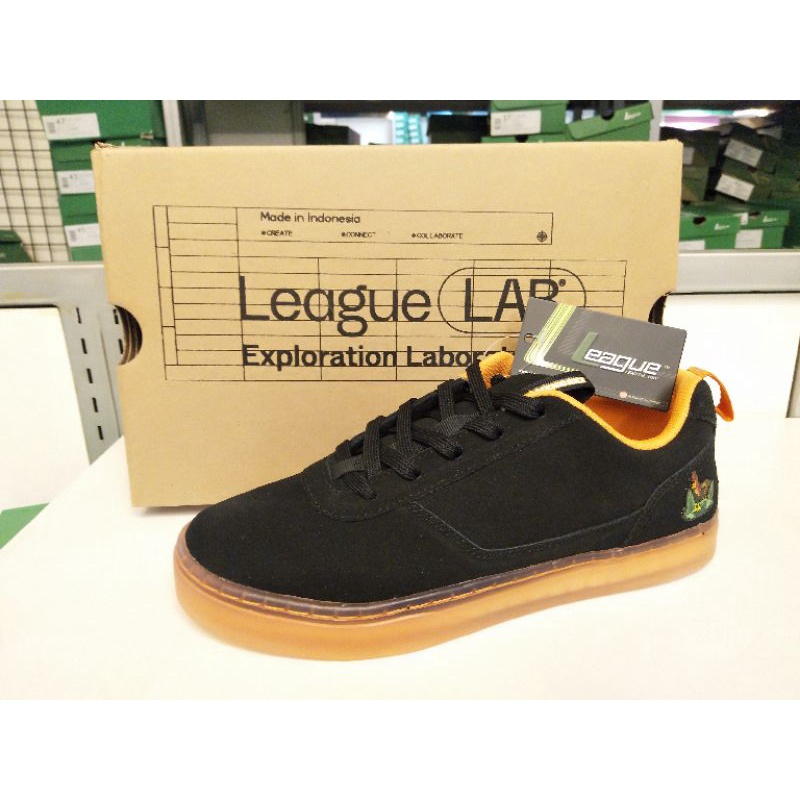 Sepatu League X Kamengski Austin Hitam Sneakers Pria Original Murah Terbaru New