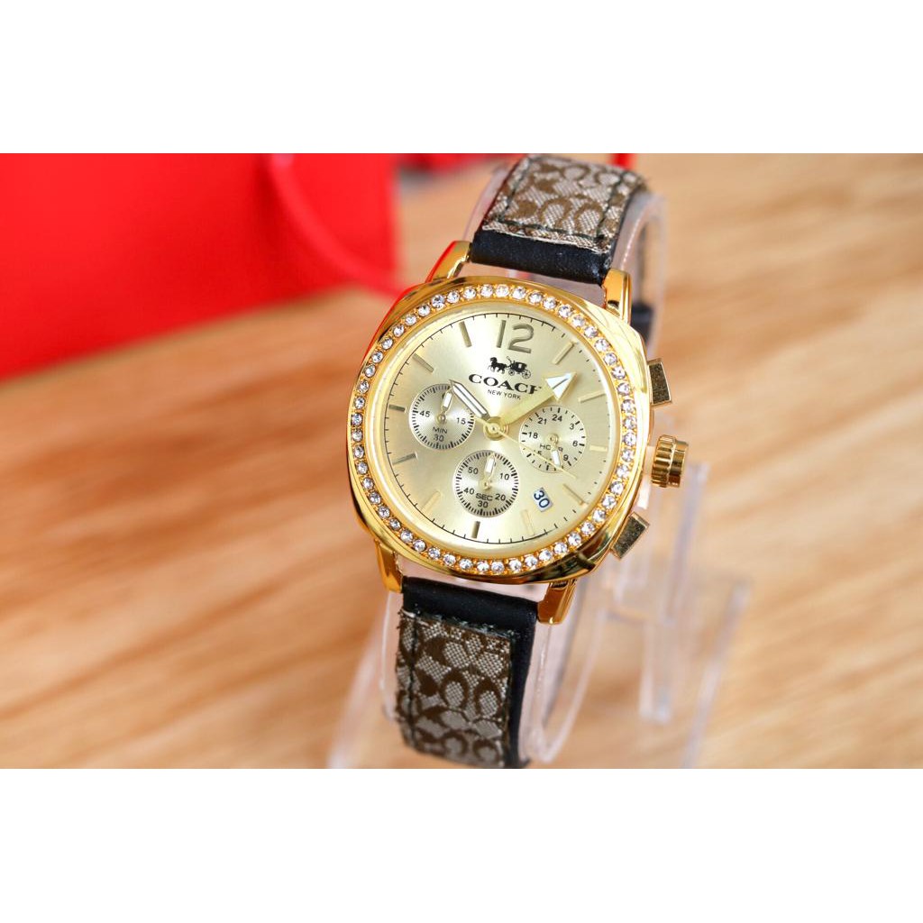 JAM TANGAN WANITA COACH CHRONO AKTIF TERBARU TY1011A