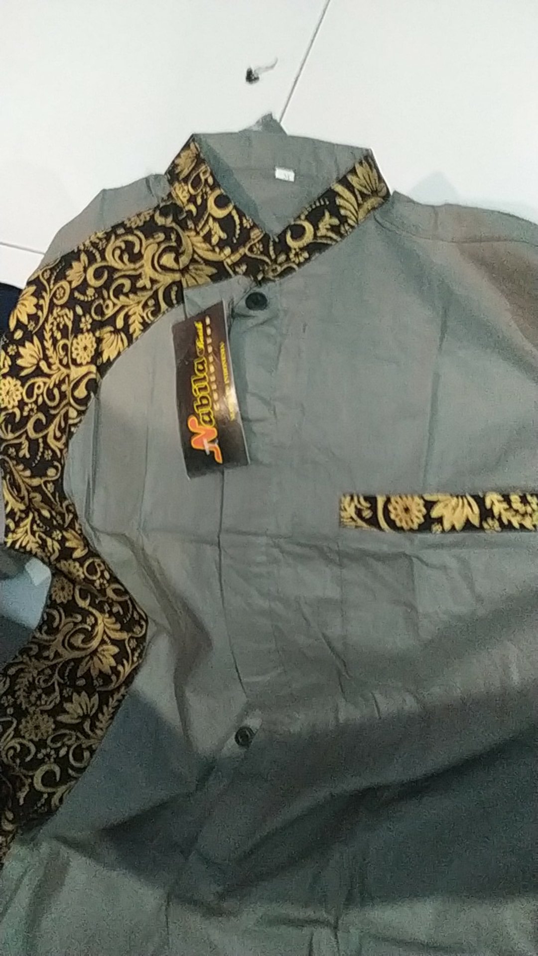 Koko Jumbo Motif Clurit Abu Koko Ukuran Super Big Size Koko Jumbo Bahan Katun Madinah Emboss Hq