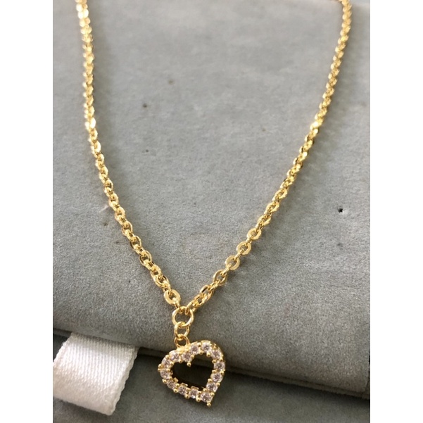 Kalung Love Anak Tanggung Emas Asli kadar 700 16k