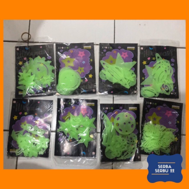 Stiker Bintang Dinding 1Pack Glow In The Dark Stiker Stiker Bintang Dinding 1Pack Glow In The Dark Stiker