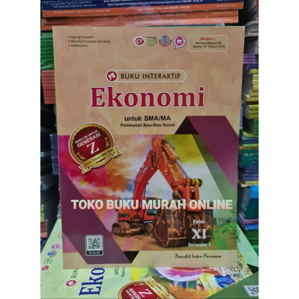 Buku PR/LKS interaktif ekonomi kelas XI,11 semester 1 (K13 revisi) intan pariwara, 2022