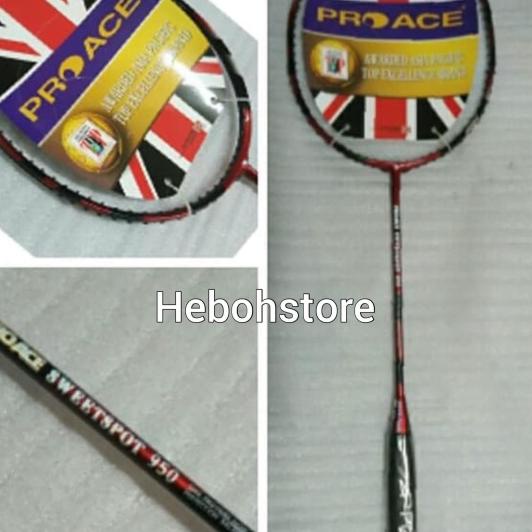 Raket Pro Ace Sweet Spot 950 Komplit Tas Senar Kaos Original
