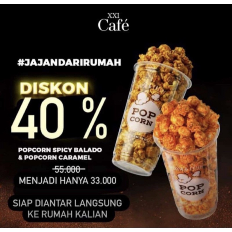 

Promo Caramel Popcorn - Spicy Balado Popcorn | Jajan dari rumah