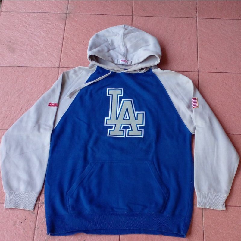 hoodie jaket crewneck mlb stitches new era LA DODGERS second