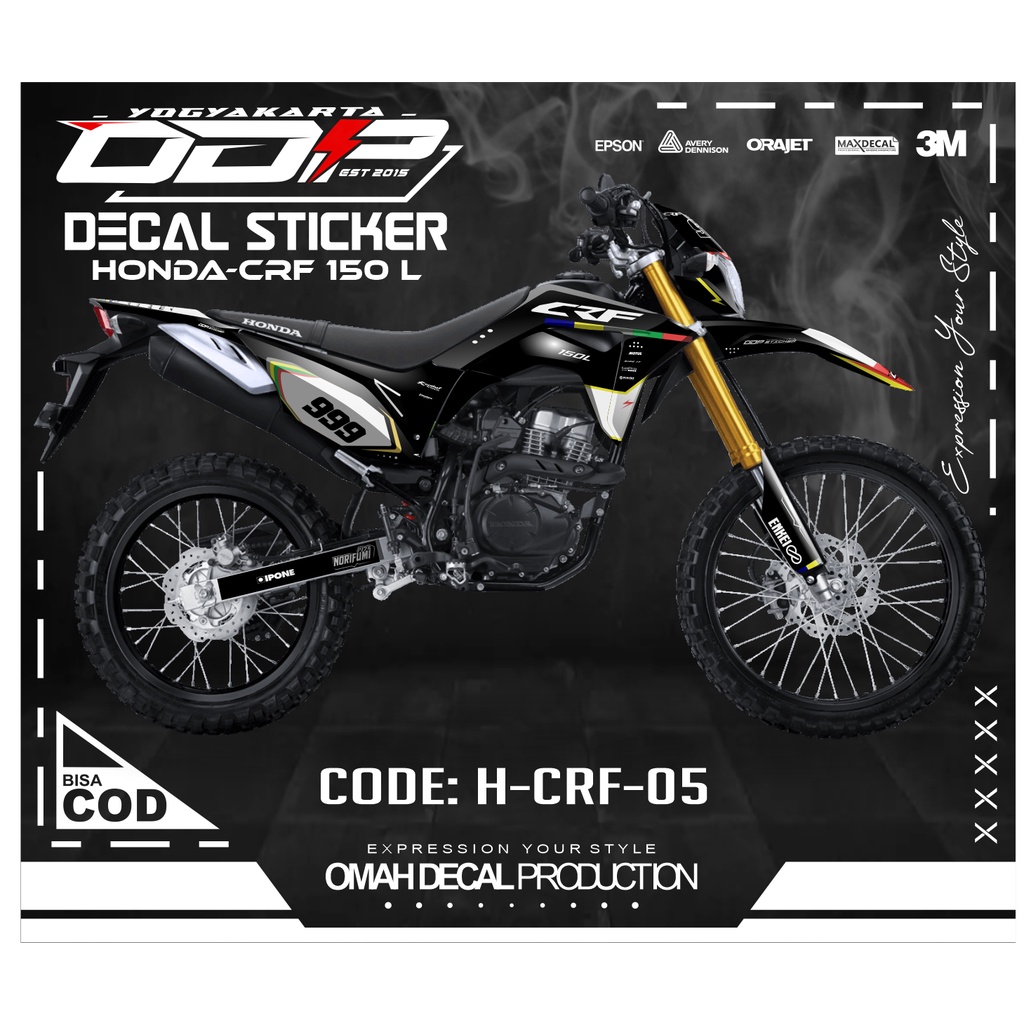 STIKER DECAL HONDA CRF 150 FULLBODY DEKAL KEREN DEKAL KEKINIAN KEREN DECAL TEMURAH DAN TERBAIK KUALI