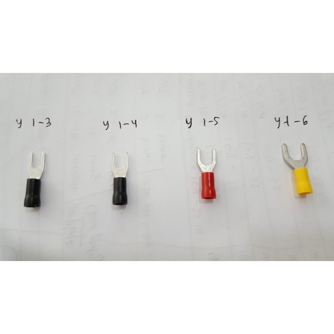 Skun Y 1.25-4 Warna / Skun Kabel Y 1.25-4 / Skun Garpu insulated spade / Skun 1.5mm / Garpu 1.25-4Y