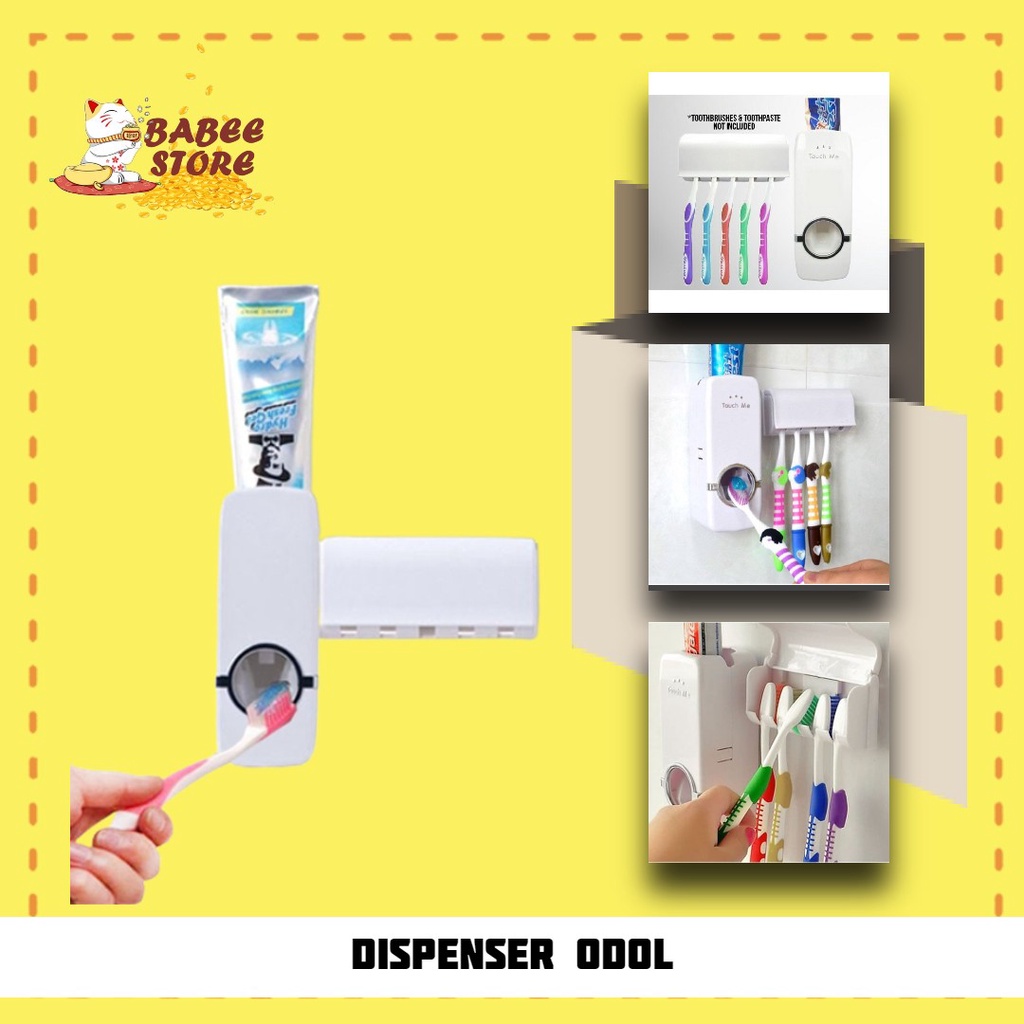 BABEE  - DISPENSER ODOL DAN TEMPAT SIKAT GIGI/ PENJEPIT TOOTHPASTE TOOTHBRUSH